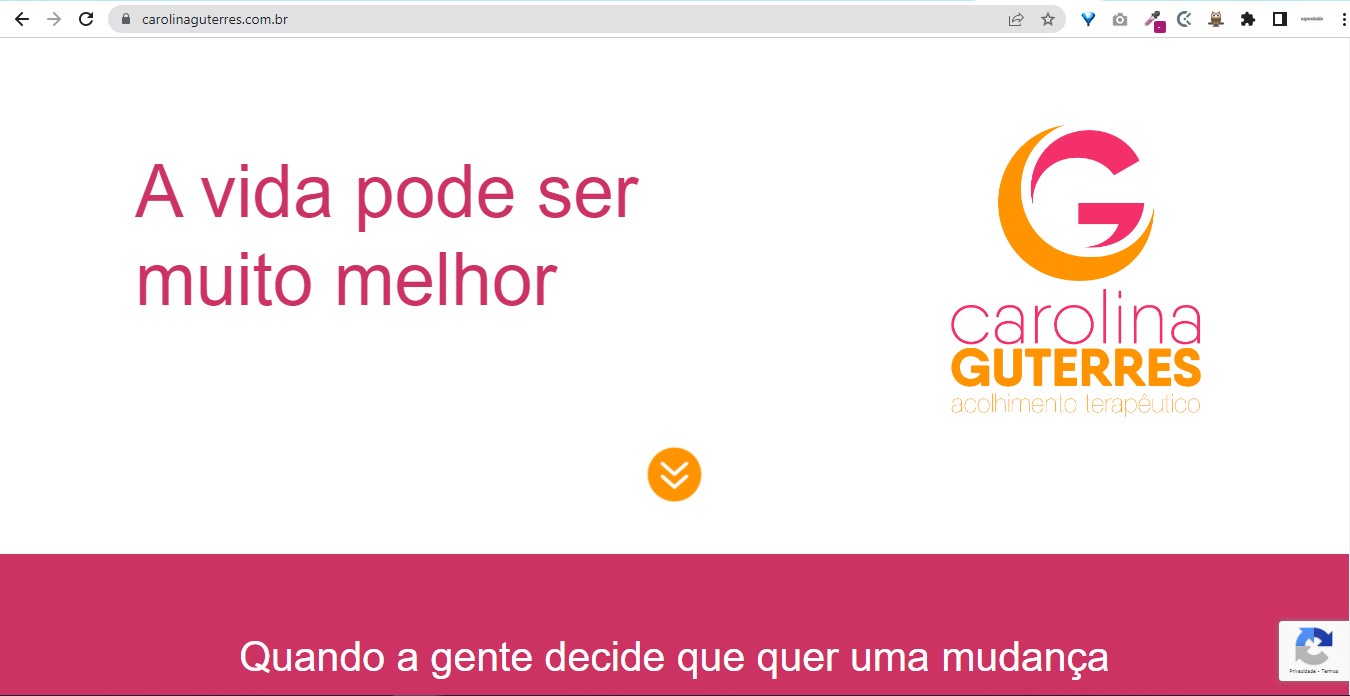 Conheça o site de Carolina Guterres